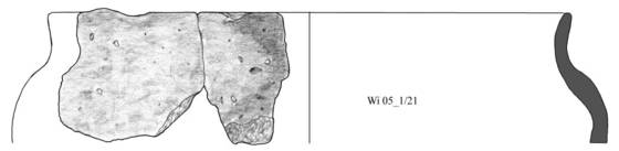 Pottery sherds out of the oven